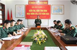Thiếu tướng Nguyễn Đình Chiêu kiểm tra hoạt động công tác đảng, công tác chính trị tại các đơn vị
